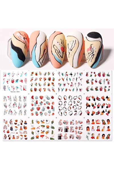 tırnakmania Su transferli nail art sticker D001 (51025-1)
