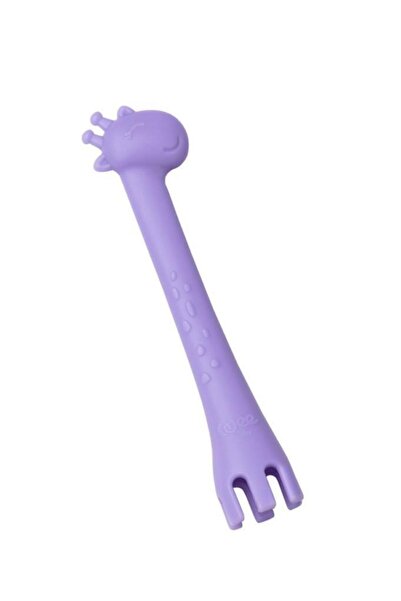 Wee Baby شوكة وملعقة متعددة الأغراض باللون الأرجواني - الكود: 924