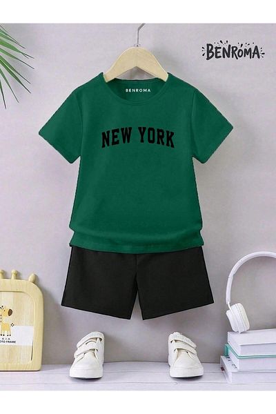 BENROMA Unisex Kids Shorts Set - Character Printed