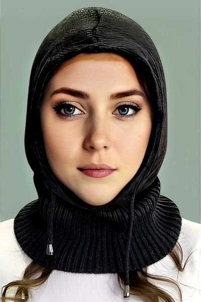 Trenderrs Women's Knitwear Hijab Knitted Beanie Hijab Headgear Hijab Beanie
