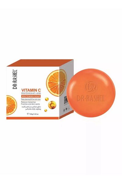 RASHEL Vitamin C Soap for Skin Lightening and Anti-Aging Orange 100g