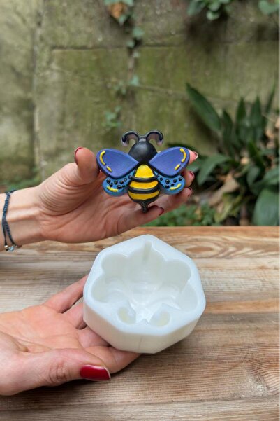 rufus concept Arı 2D Silikon Mum Kalıbı