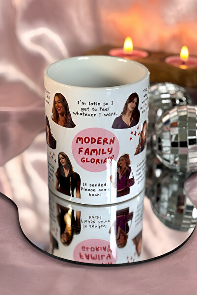 Cool Stuff كوب غلوريا بريتشيت العائلي الحديث بمقبض على شكل قلب