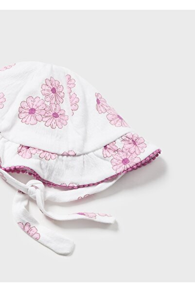 MAYORAL Summer Baby Girl Short Jumpsuit Hat Set