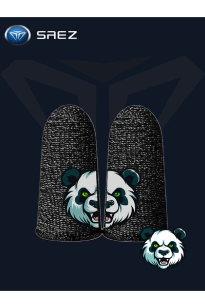 Saez Mobile Parmak Eldivenleri E-Spor Special Animal Series Panda 1 Çift 2 Pa...