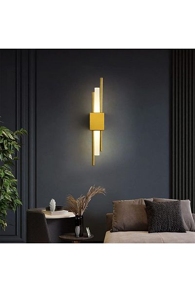 A F N LIGHTING A F N LIGHTINGS Modern LED Wall Lamp, Indoor Wall Lighting, 50CM Gold Sconce, Art Decor Wall Light