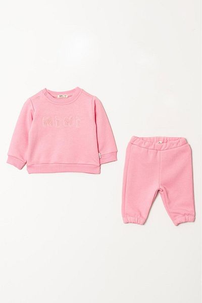 Magu Cotton Sweatshirt and Tracksuit Set for Baby Girl - Mini Patterned