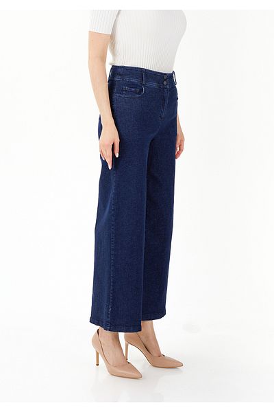 Guzella G-Line Wide Leg Women's High Waist Jean Pants