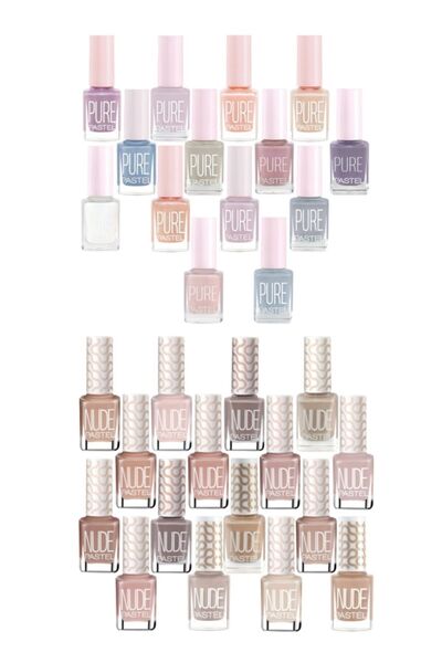 Pastel Synee Oje Pure 14 - Nude 16 Full Set (30 ADET)