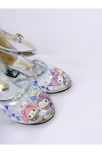 PATİK BEBE Kuromi Silver Color Transparent Princess Shoes