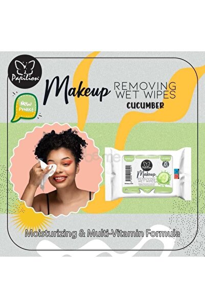 Papilion مناديل إزالة المكياج بالخيار 20 لتر