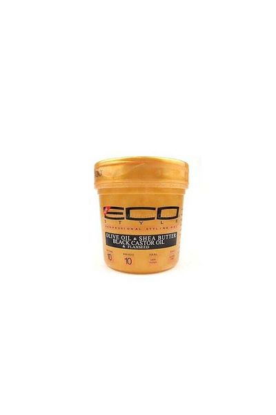 ECO Ecococo Black Castor And Flaxseed Oil Styling Gel Gold