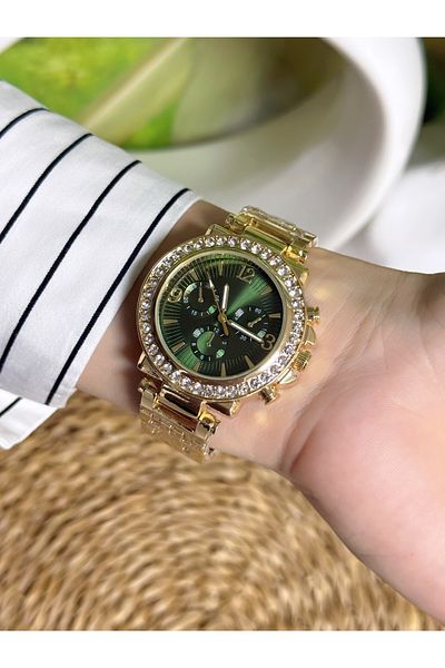 Bimodabu Zircon Stone Detailed Women's Wrist Watch