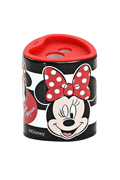 Minnie Mouse مبراة قلم رصاص معدنية ذات طرفين مرخصة من ميني