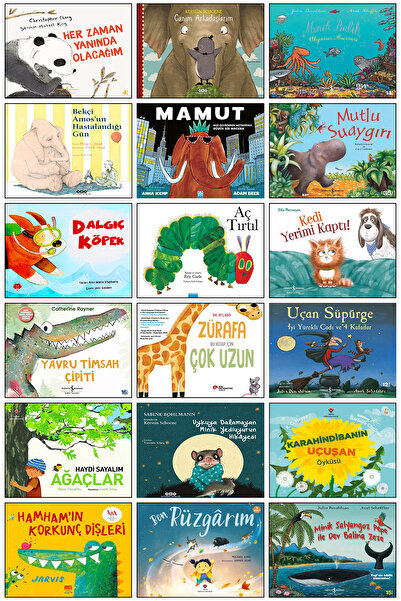 TÜRKİYE İŞ BANKASI KÜLTÜR YAYINLARI Her Zaman Yanında Olacağım Aç Tırtıl Eric Carle Uçan Süpürge Zürafa Okul Öncesi Hikaye Kitapları