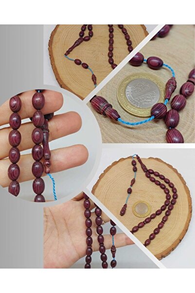 Yasamtohumu Капустяне дерево, мигдальний виріз, 33 намистини, 6,5*9 мм (55822)