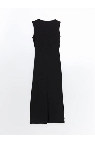 LC Waikiki Lcwaikiki Classic Black Crew Neck Women's Dress