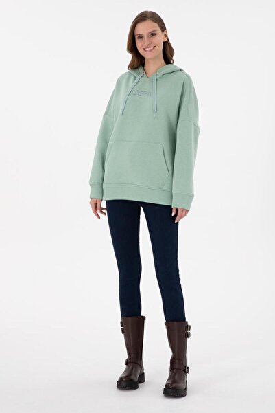 U.S. Polo Assn. RADAS DMLS Дамска суитшърт с качулка и голям размер