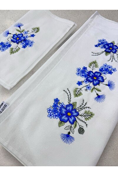 TUTUYA TEXTIL Вишитий 3-вимірний рушник з аналом і дівчиною, марка MİNEL, для весільного приданого, щоденного використання, подарунковий