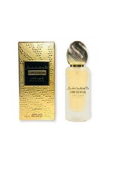lattafa Lattafa Parfum cheveux Hair Mist Confidentiel or privé 50ml –