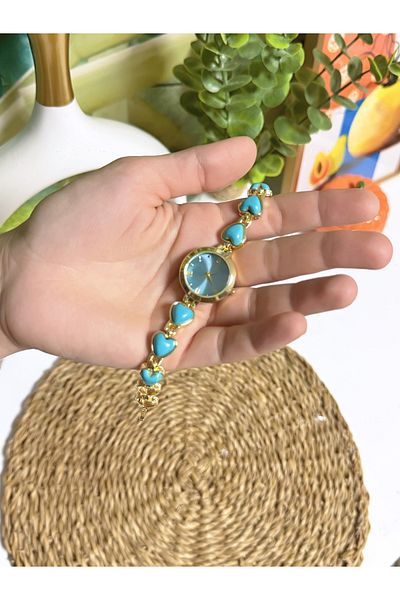 Bimodabu Beaded Stone Model Women's Wristwatch