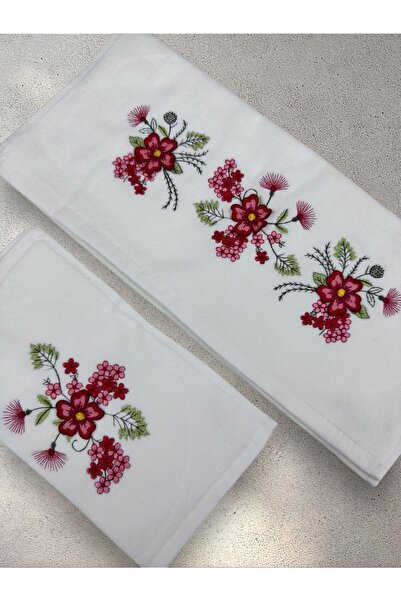 TUTUYA TEXTIL Вишитий 3-вимірний рушник з аналом і дівчиною, марка MİNEL, для весільного приданого, щоденного використання, подарунковий