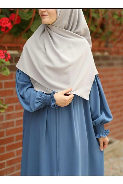 FRESCO SCARFS Tevrat Hijab - Κρέμα από μετάξι και κασκόλ Medina