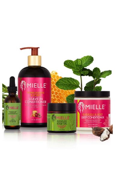 Millie Mili Organics hair development products, consisting of four pieces