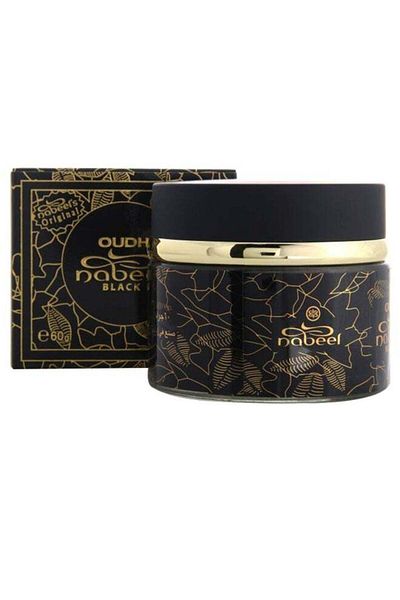 Nabeel Burning Bakhoor Incense Chips Oudh Black