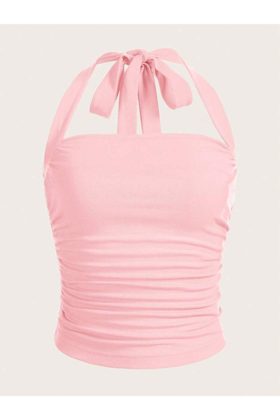 Dressco Ola - Boyundan Bağlamalı Crop Üst Büstiyer