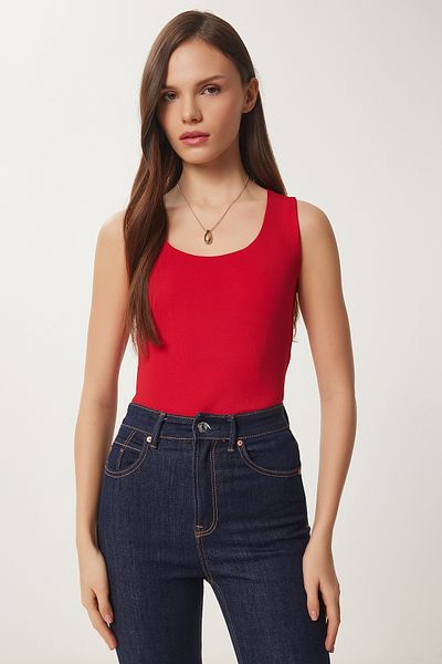 Lovelyİstanbul Red Sandy Tank Top - Lan0029