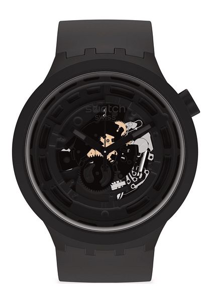 Swatch Sb03b100 Model Black Wristwatch
