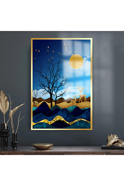 TAULART ZLATNI DETALJAN PEJZAŽ NEVEROVATAN DIZAJN LUKSUZNO NELOMIVO STAKLO SL...