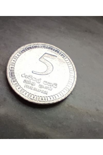 Koleksiyon Sri Lanka 2017 Year 5 Rupee Unc Diameter: 23.5 mm