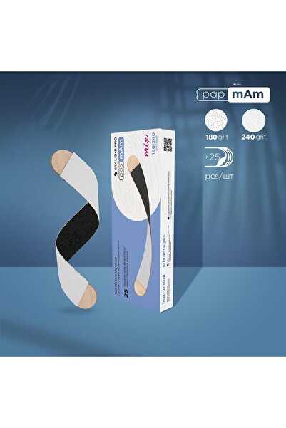 STALEKS EXPERT Değiştirilebilir PapmAm Mix Çift Taraflı Törpüler, 180/240 Gri...