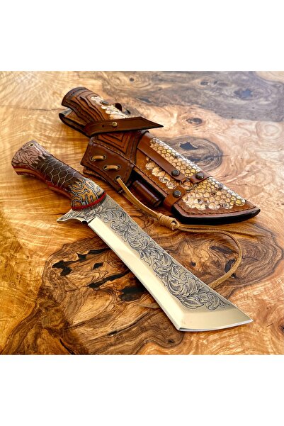 böhler El Yapımı N690 - 7mm - Bıçak ve Kılıfı - Baştan Uç El İşi Gravür İşleme