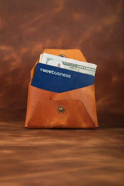 WATCHOFROYAL Yellow Genuine Leather Wallet and Card Holder - Double Coin Compartments, 10 Cards Vermont