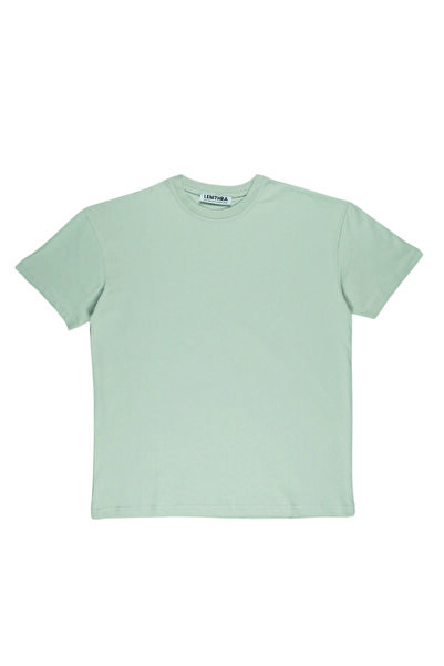 By Caspita Fashion Lenithra Unisex Oversize kroj Osnovni Siva T-shirt
