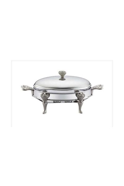Paçi 3 Lt Oval Luxury Heated Glass Serving Pot