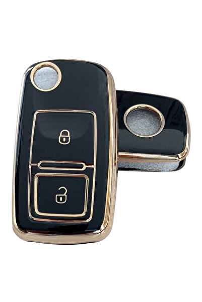 Kasey الذهب الأسود - سلسلة مفاتيح متوافقة مع جولف جيتا باسات ليون توليدو أوكت...