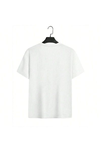 PALPİTO Tricou oversize cu imprimeu cu figurine albe pentru femei