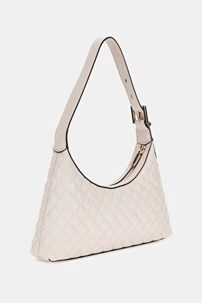 Guess Eco Rianee Shoulder Bag Women's Cream Shoulder Bag Hweqg954117-Sto