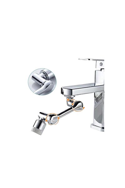 KENLY 1080 °   رأس صنبور روبوتي عالمي قابل للدوران بوضعين للمطبخ والحمام