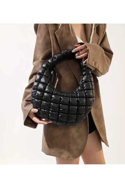 ARONA PUFFER İNCİLİ HİLAL ÇANTA