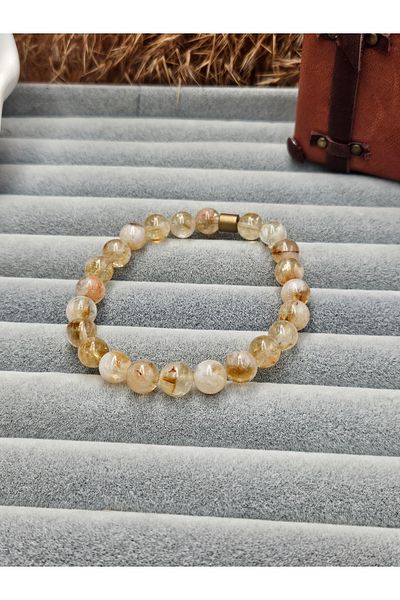 AURA Citrine Natural Stone Bracelet - Abundance and Abundance Stone