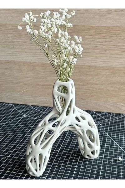 3D Brothers Donut Vase - Organic Mesh Flower Vase