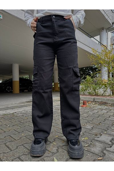 KOTOLOG Y2K Baggy Jeans with Adjustable Waist Legs and Cargo Pockets