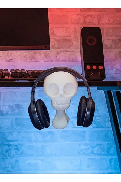 3D Brothers حامل سماعات الرأس Skull Vise - حل تخزين فريد وجريء
