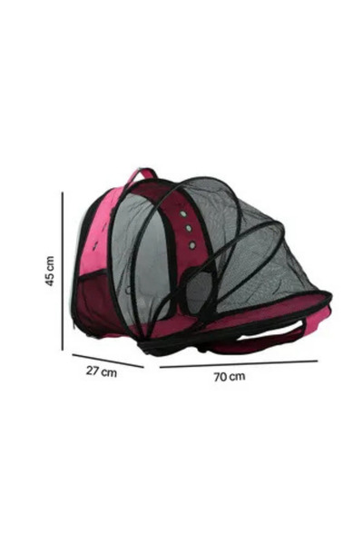 Nunbell Körüklü Astronot Kedi Ve Köpek Taşıma Çantası Pembe
