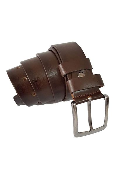 BAW COMPANY Genuine Leather Men Belt 4.30cm Leather Genuine Metal Buckle for Jeans